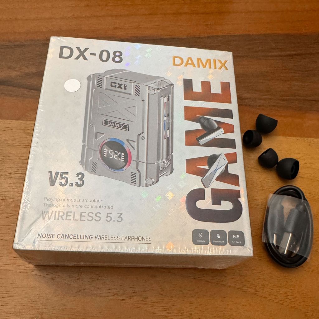 DAMIX DX-08 Gaming True Wireless Earbuds with RGB Charging Case - Image 6