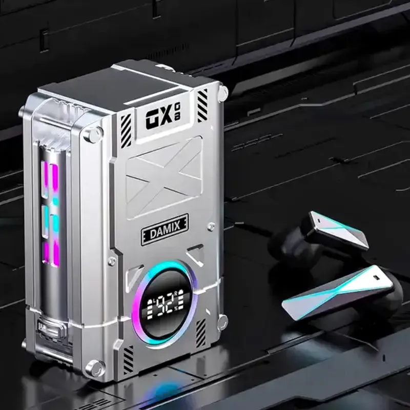 DAMIX DX-08 Gaming True Wireless Earbuds with RGB Charging Case - Image 4